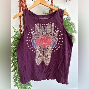 Yoga Lucky Brand Dark Purple Top